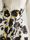 Floral Print Button-Detail Skirt