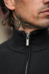 THE RENZO HALF ZIP SWEATER