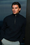 THE RENZO HALF ZIP SWEATER