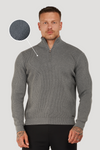 THE RENZO HALF ZIP SWEATER