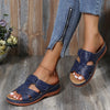 Orthopedic Leather Open-Toe Sandals for Women